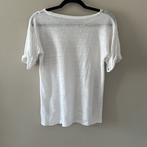 Bundle of Three J. Crew Women’s Linen Roll-Cuff Crewneck T-Shirts Tops Size XS - Picture 5 of 9